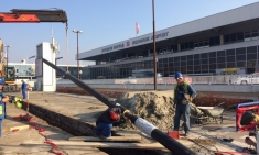 Izgradnja toplovoda na aerodromu Nikola Tesla 25 dana pre roka