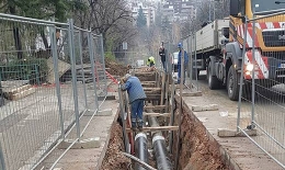 Rekonstrukcija toplovodne mreže u Borskoj ulici na Miljakovcu